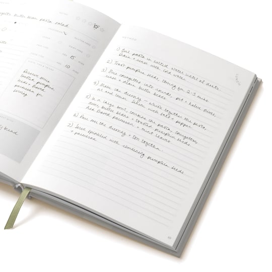 Papier 6" x 8.5" Vegetable Medley Hardcover Guided Recipe Journal